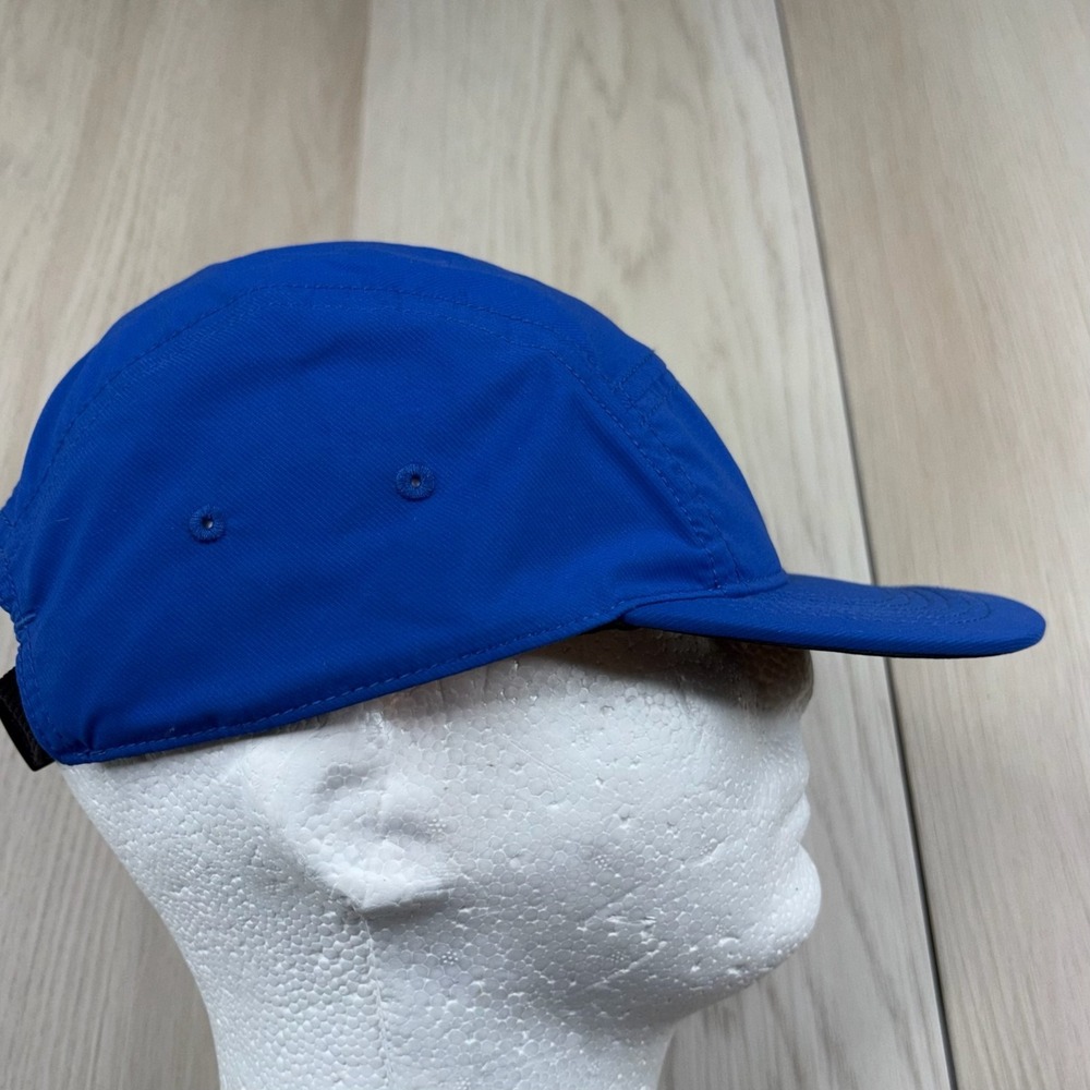 Nike AW84 Dri-Fit Blue Adjustable Strapback Performance Running 5 Panel Cap Hat - Picture 4 of 7